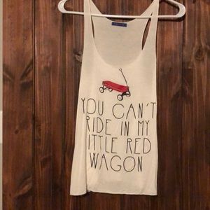 You can’t ride in my little red wagon tank